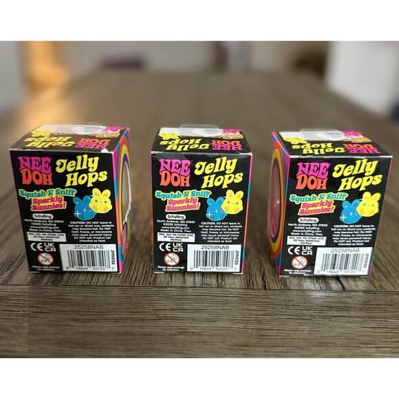 Schylling NeeDoh Jelly Hop Scented Squishy Squeeze Toy New Easter 2026 SET OF 3 - Picture 7 of 11